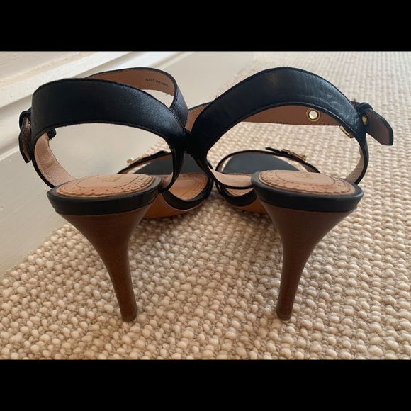 Navy Brooks Brothers Ankle Strap Sandals - Picture 4 of 8